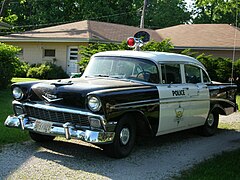 Chevrolet Bel Air 1956 police.