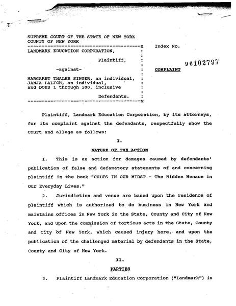 File:1996 Landmark v Singer NY complaint.pdf