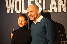 Yvonne Catterfeld zusammen mit Götz Schubert bei der Premiere des ersten Films der Krimireihe Wolfsland, 2016