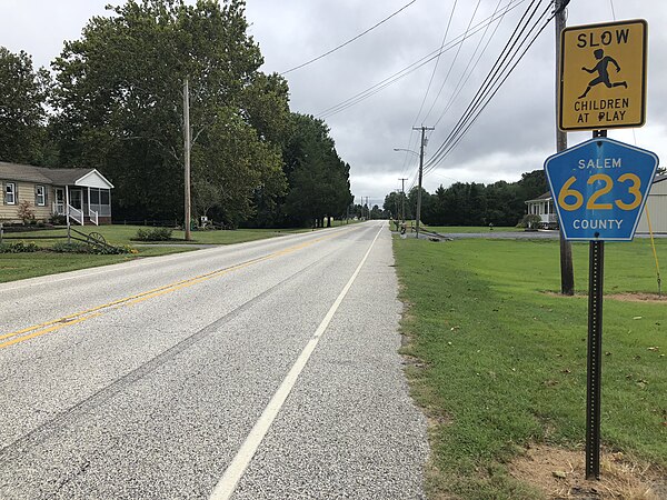 Main Street-Canton Road (County Route 623) in Lower Alloways Creek Township