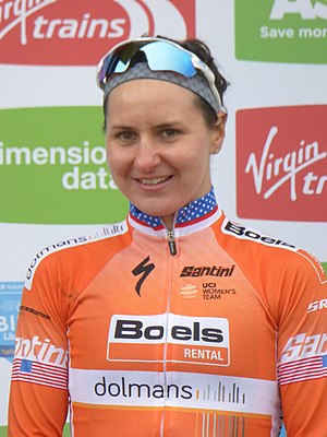 2018 Women's Tour de Yorkshire - Megan Guarnier (stage).jpg