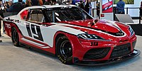 2019 Toyota Supra NASCAR Xfinity Series Race Car front, NYIAS 2019.jpg