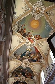 Frescos en la bóveda (1896-'98), Basílica della Collegiata, Catania.