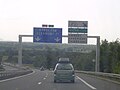 A89 est avant la sortie 2, vers Clermont-Ferrand et Bordeaux.