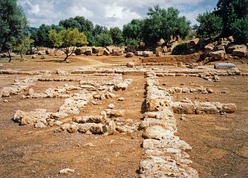 Agrigento'daki Helenistik yerleşim bölgesi