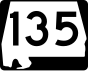 Markierung State Route 135