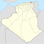Alĝerio 21 Wilaya lokalizilo mapo-2009.
svg