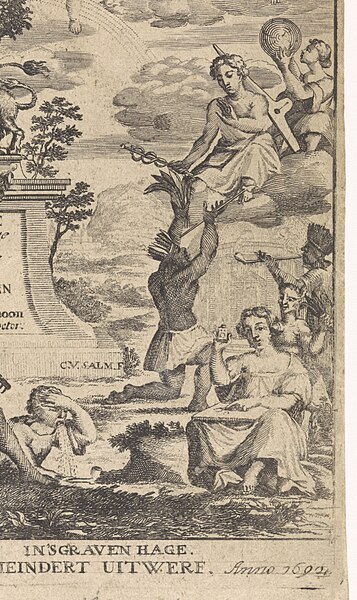 File:Allegorie op de plantkunde Titelpagina voor Theodorus Schoon, Waare oeffening en ontleding der planten, 1692, RP-P-1878-A-1858.jpg