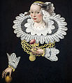 Anna Rosina Marquart, żona burmistrza Lubeki, Niemcy, 1642