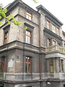 Будинок на вул. Аріанській (Ariańska), 1 у Кракові, в якому на третьому поверсі жив Василь Стефаник. Фото 2011 р.