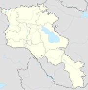 מיקום ירוואן במפת ארמניה