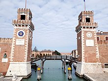 Venetian Arsenal towers Arsenale di Venezia towers.jpg