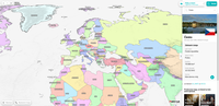 Atlas - politická mapa