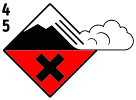 Avalanche high or very high danger level.svg