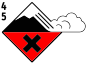 Avalanche high or very high danger level.svg