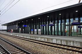 Blick auf Bahnsteig 5