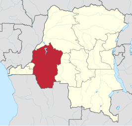 Kaart van Bandundu