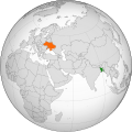   Ukraine / Україна   Bangladesh / Бангладеш Українська: Україна і Бангладеш на карті. English: Ukraine and Bangladesh locator map.