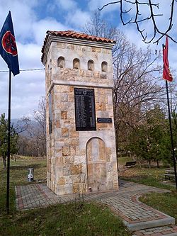 This monument is build in Banja e Pejes. It's about Banja's heroes,during the wars,from World War Two