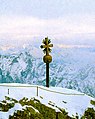 Das alte Gipfelkreuz im März 1979