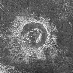Barton crater, a peak-ring crater on Venus