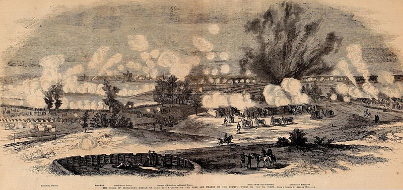 File:Battle of July 30. Explosion of the Mine and Charge on the Enemy's Works by the 9th Corps - FL 1864.jpg