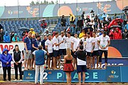 Deutsch: Beachhandball Europameisterschaften 2019 (Beach handball Euro); Tag 6: 7. Juli 2019 – Siegerehrungen English: Beach handball Euro; Day 6: 7 July 2019 – Medal ceremony