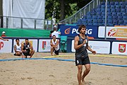 Deutsch: Beachhandball Europameisterschaften 2019 (Beach handball Euro); Tag 2: 3. Juli 2019 – Männer, Vorrunde Gruppe B, Serbien-Portugal 2:0 (20:15, 88:17) English: Beach handball Euro; Day 2: 3 July 2019 – Men Preliminary Round Group B - Serbia-Portugal 2:0 (20:15, 88:17)