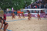 Deutsch: Beachhandball bei den Olympischen Jugendspielen 2018; Tag 5, 10. November 2018; Mädchen, Hauptrunde - Kroatien-Argentinien 1:2 English: Beach handball at the 2018 Summer Youth Olympics at 11 October 2018 – Girls Main Round – Croatia-Argentina 1:2