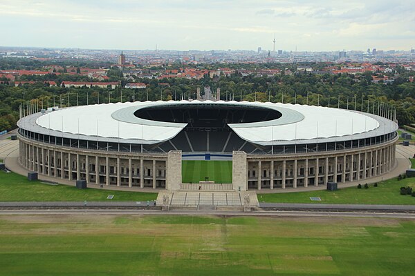 The Olympiastadion in Berlin hosted the final