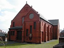 Bethel Chapel, Johnson Street. Ponciau still contains many Nonconformist chapels, some built in the distinctive 'Ruabon Red' brick.