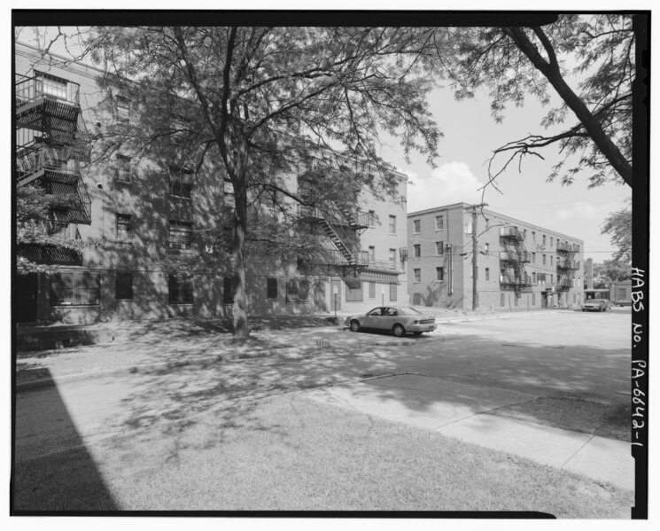 File:Blair Heights, State Street, Maple Avenue, Chamber and Francis Avenue, Clairton, Allegheny County, PA HABS PA,2-CLAIR,2-1.tif