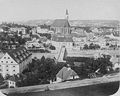 Blick über die Enns, auf Neutor und Stadtpfarrkirche (1870)