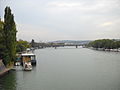 English: Highway A13 bridge over the Seine river, in Hauts-de-Seine, France.