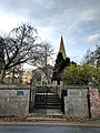 Boundary Wall, Gate, Steps And Overthrow At Church Of St Mary, Church Street, Edwinstowe (1).jpg