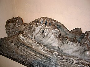 "L'homme aux moulons" (man eaten by worms ), a 16th-century cadaver monument in Boussu, Belgium Boussu JPG00a.jpg