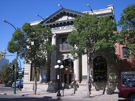 Merchants Bank Building on Rosser Avenue, built in 1907
