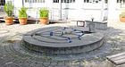 Fountain in the courtyard of the Pasinger factory