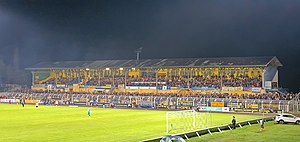 Bruno-Plache-Stadion mit Tribüne