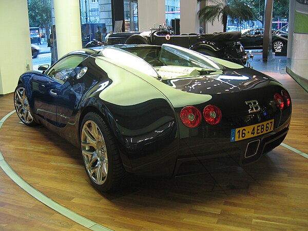 Bugatti Veyron EB 16/4 Concept, a modified version of the 18/4 Veyron