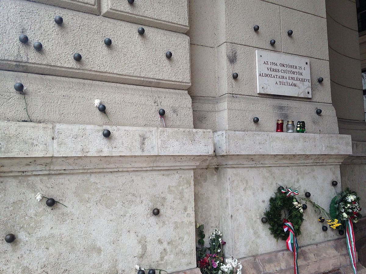 File:Bullet Holes from the Hungarian Revolution of 1956 in 