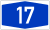 Bundesautobahn 17 number.svg