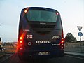 Parte trasera de un Irizar Scania en Sassari