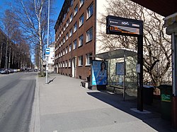 Автобусная остановка «Hotell Olumpia» на улице Антса Лаутера возле дома номер 7