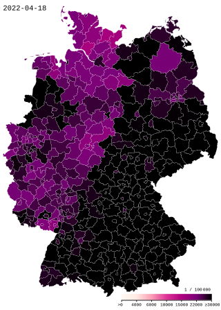 <span class="mw-page-title-main">COVID-19 pandemic in Germany</span> Ongoing COVID-19 viral pandemic in Germany