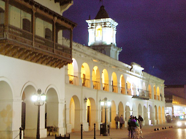 Colonial Cabildo in the city of Salta.