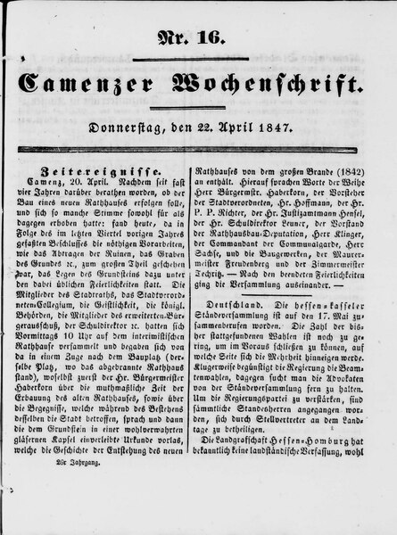 File:Camenzer Wochenschrift 1847-04-22.pdf