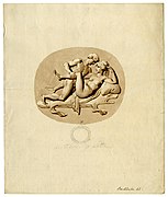 Cameo - Erotic scene Ancient Roman gem - glass - Drawing.jpg