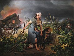 Scène de la campagne de France de 1814, toile d'Horace Vernet.