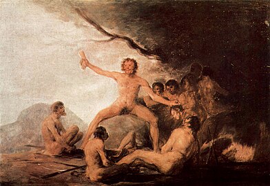 Goya, Les Cannibales, 1800-1805, huile sur toile, 31 × 45 cm.